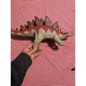 Unbranded Stegosaurus Dinosaur Figure Kids Large Red Tan  2011 Soft Toy